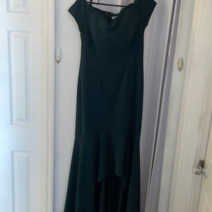 Emerald Green long form dress Bridesmaids ;Prom Dress ; formal